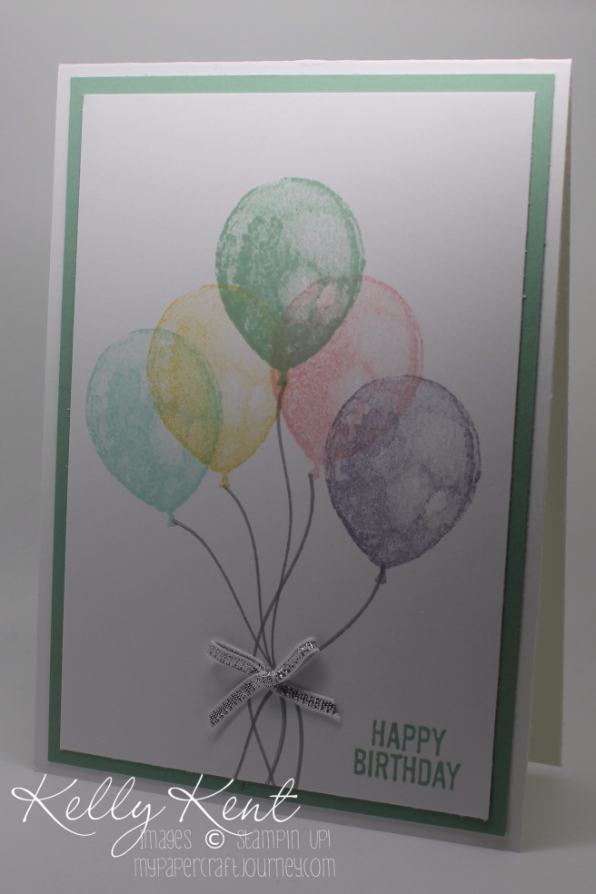 OnStage Local 2015 Sneak Peak - Balloon Builders stamp set.  Kelly Kent - mypapercraftjourney.com.