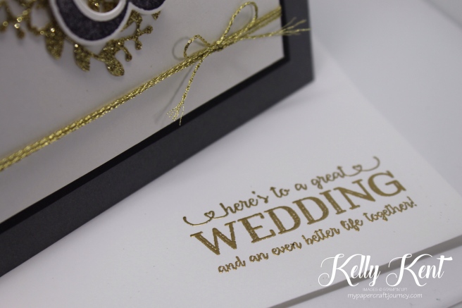 Better Together stamp set - wedding card. Kelly Kent - mypapercraftjourney.com.