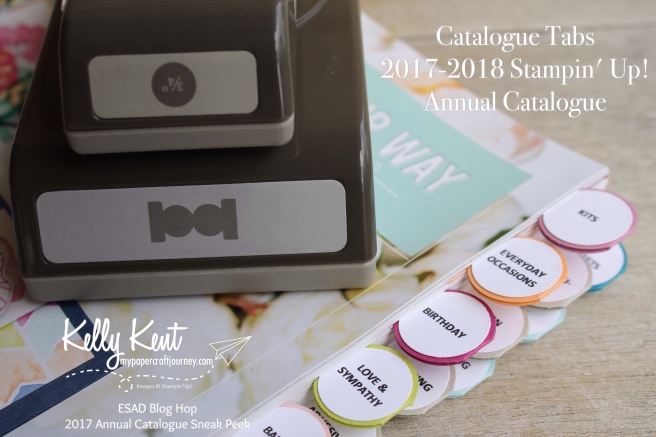 Catalogue Tabs - Stampin' Up! 2017 Annual Catalogue | kelly kent