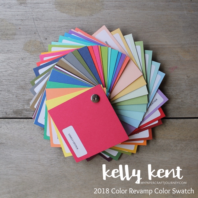 2018 Stampin' Up! Color Revamp Color Swatch - Buy Now | kelly kent